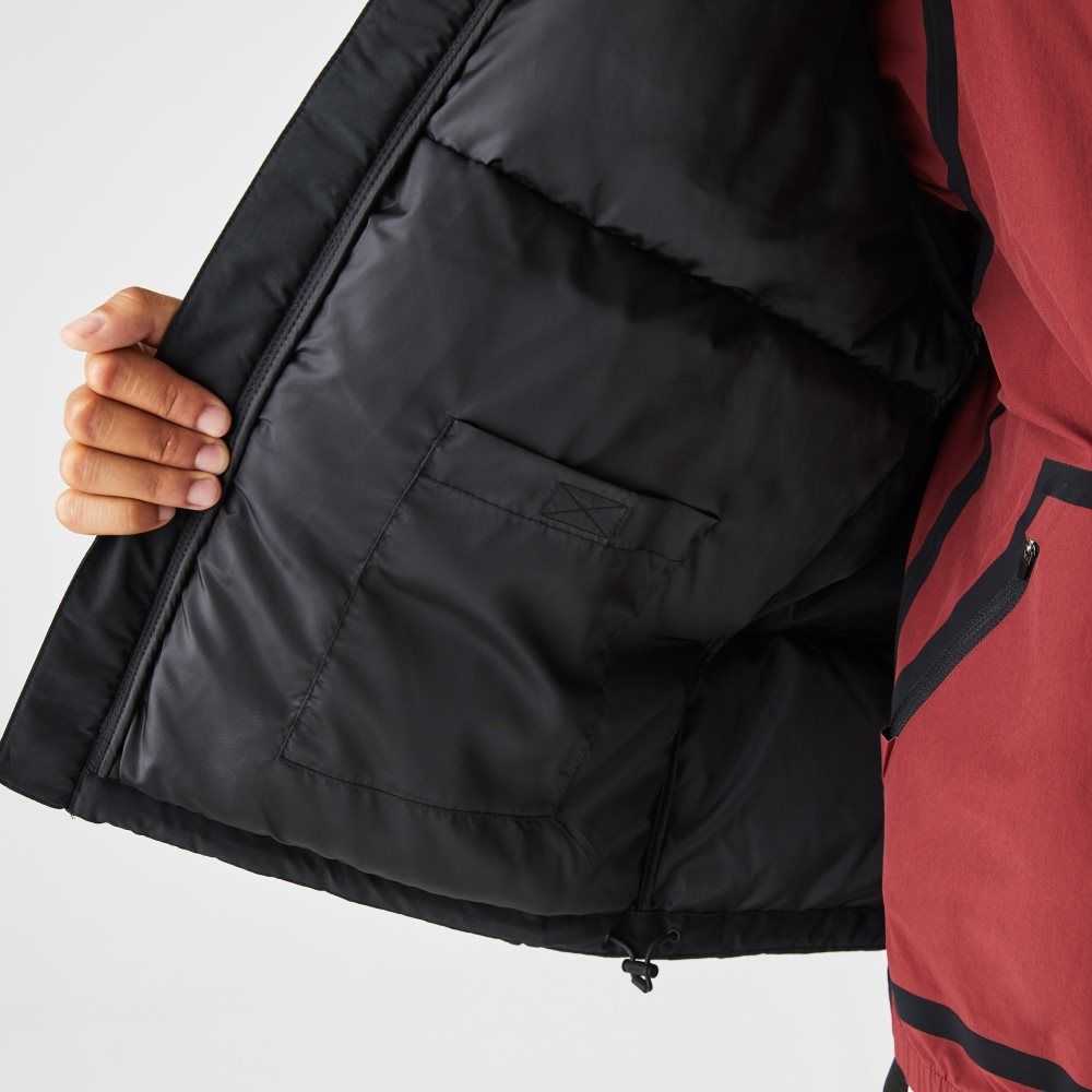 Lacoste Quilted Water-Repellent Jacket Black | XCHG-91452