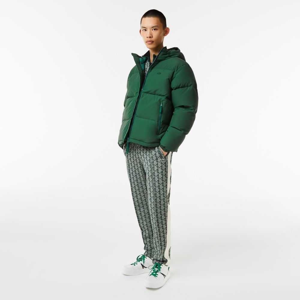 Lacoste Quilted Water-Repellent Jacket Green | JVFI-27045