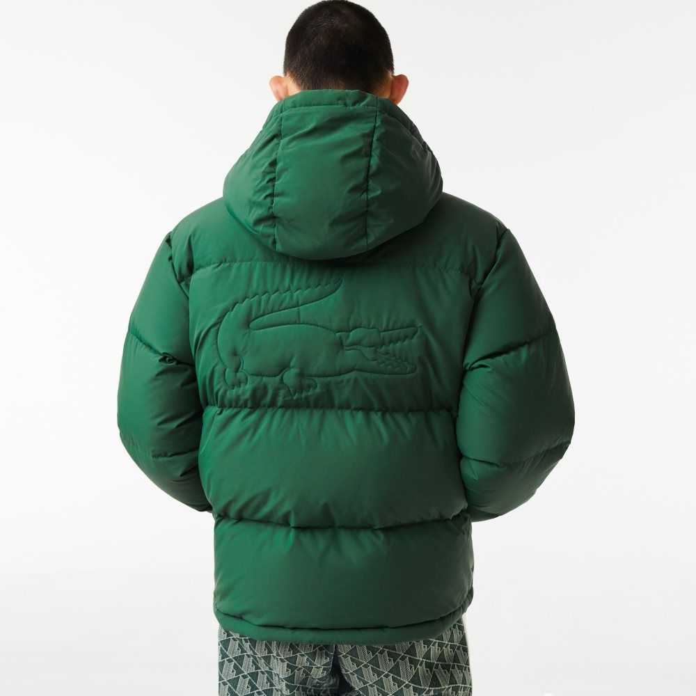 Lacoste Quilted Water-Repellent Jacket Green | JVFI-27045