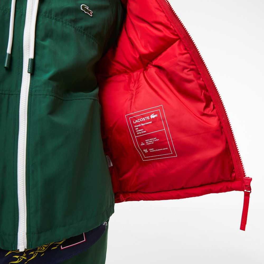 Lacoste Quilted Water-Repellent Jacket Red | MESC-41975