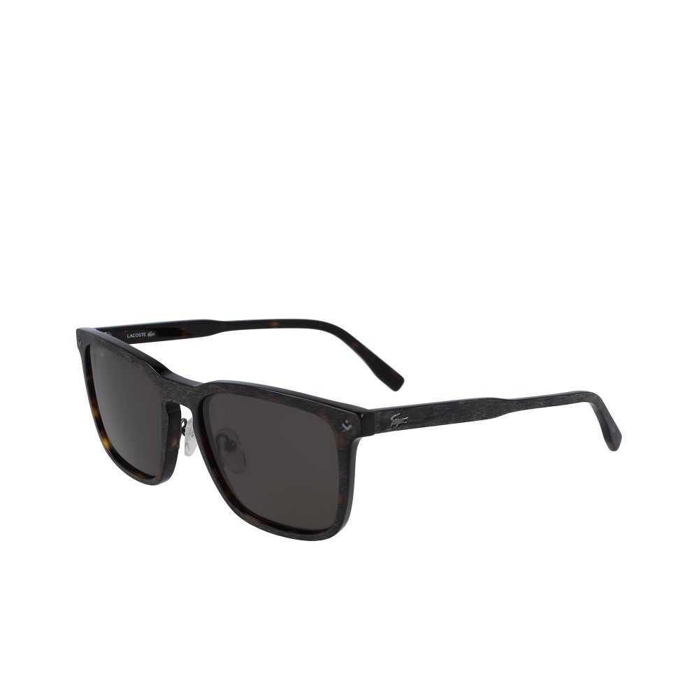 Lacoste Rectangle Acetate Paris Polo Sunglasses Havana Brn | IMNF-62841