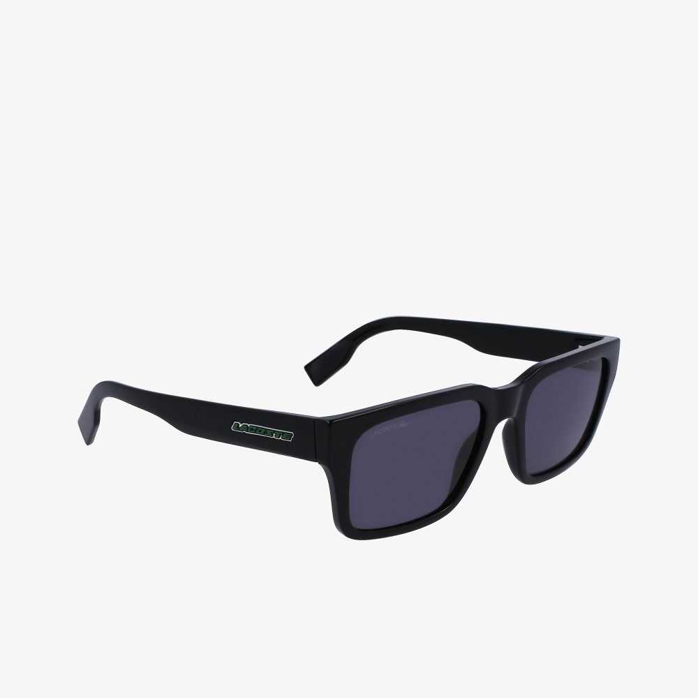 Lacoste Rectangle Active Sunglasses Matt Black | HTBW-75692