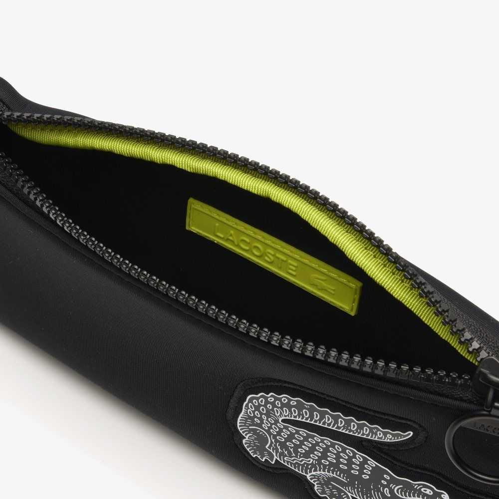 Lacoste Recycled Fiber Belt Bag Black | VXLT-50683