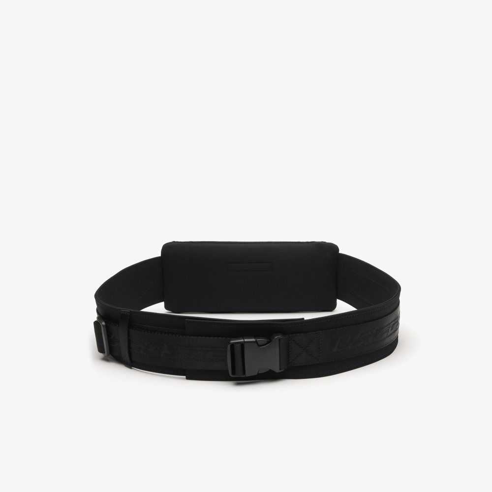 Lacoste Recycled Fiber Belt Bag Black | XALV-97815