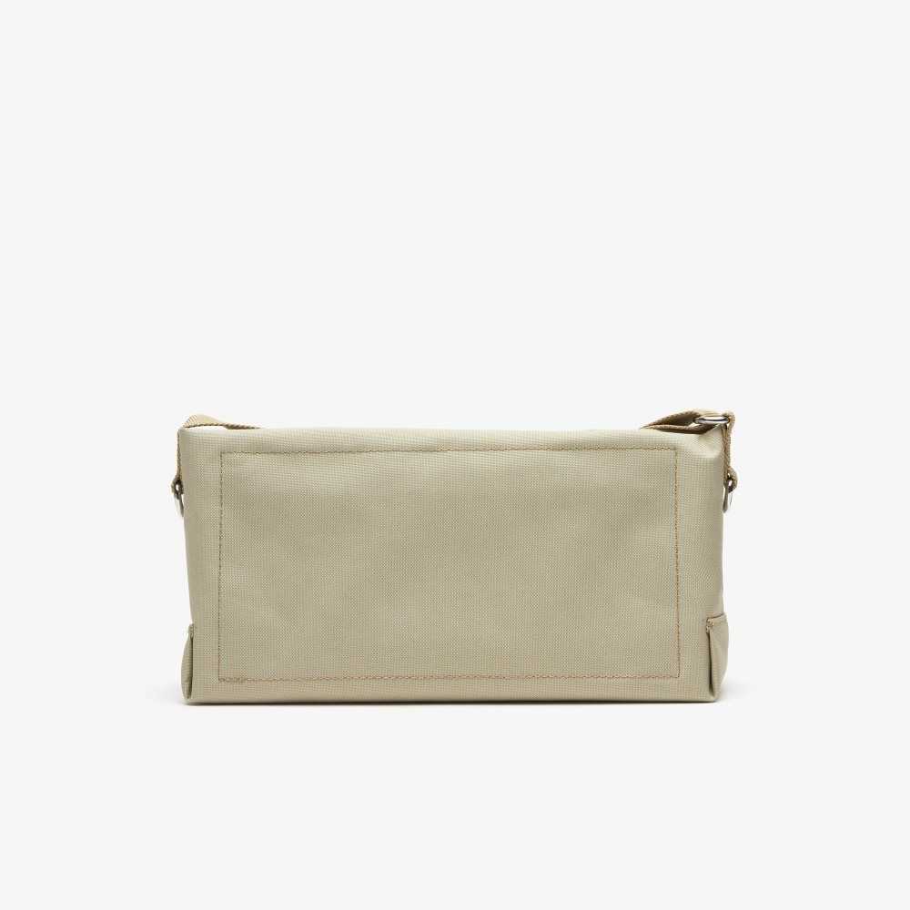 Lacoste Recycled Fiber Zipped Bag Brindille | YTMB-81459