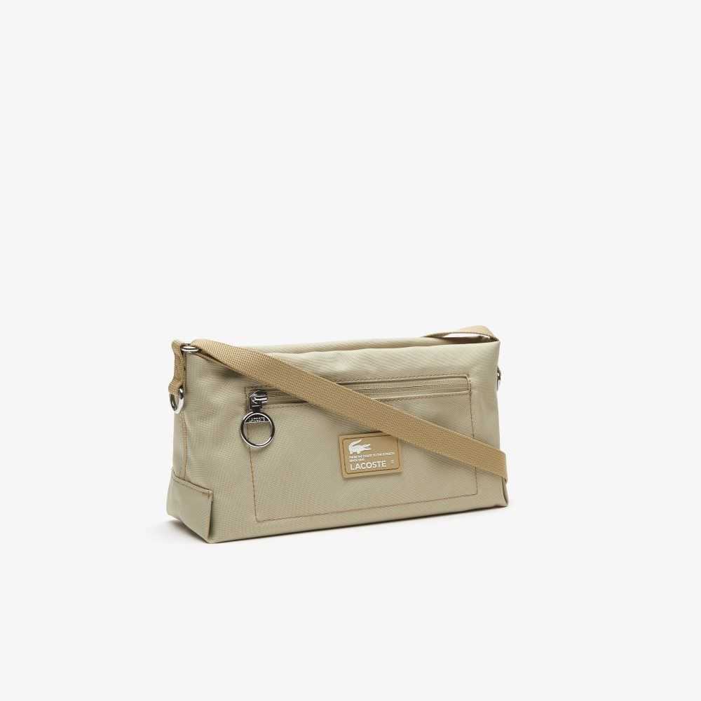 Lacoste Recycled Fiber Zipped Bag Brindille | YTMB-81459