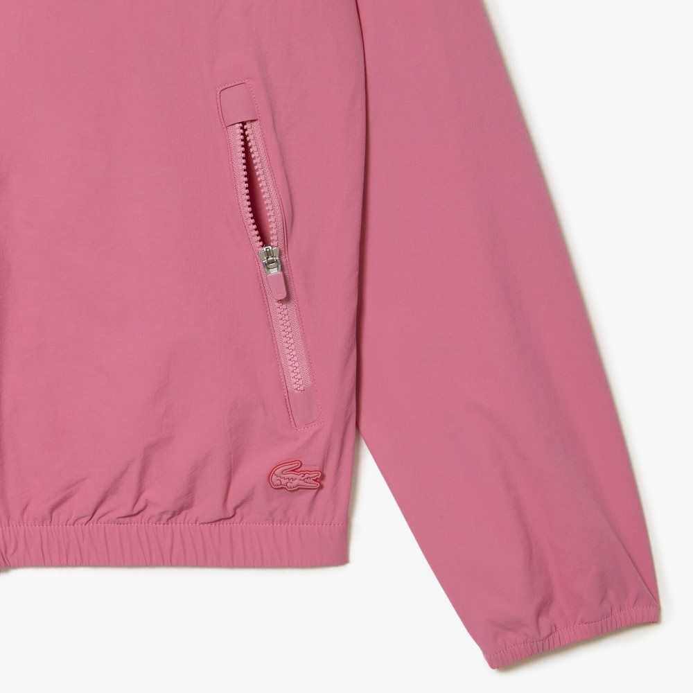 Lacoste Recycled Polyamide Short Track Jacket Pink | KABI-93187