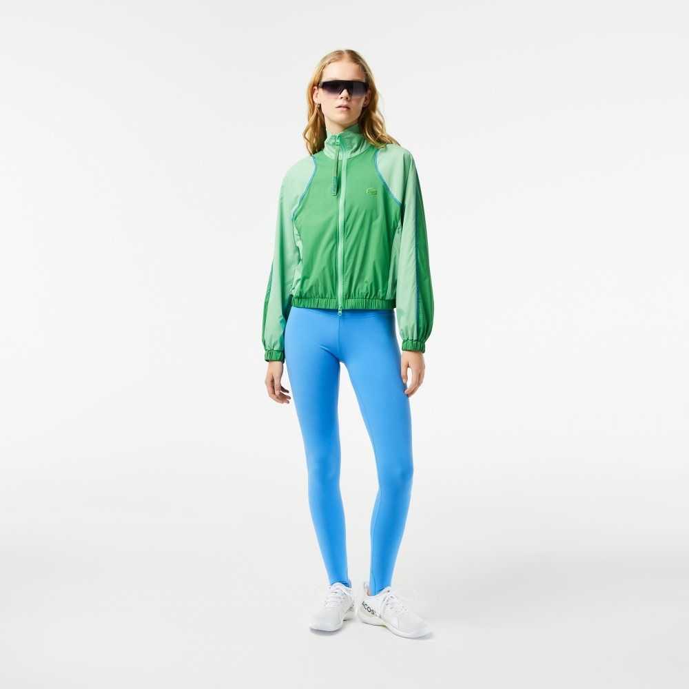 Lacoste Recycled Polyester Tapered Leggings Blue | RNAL-07839