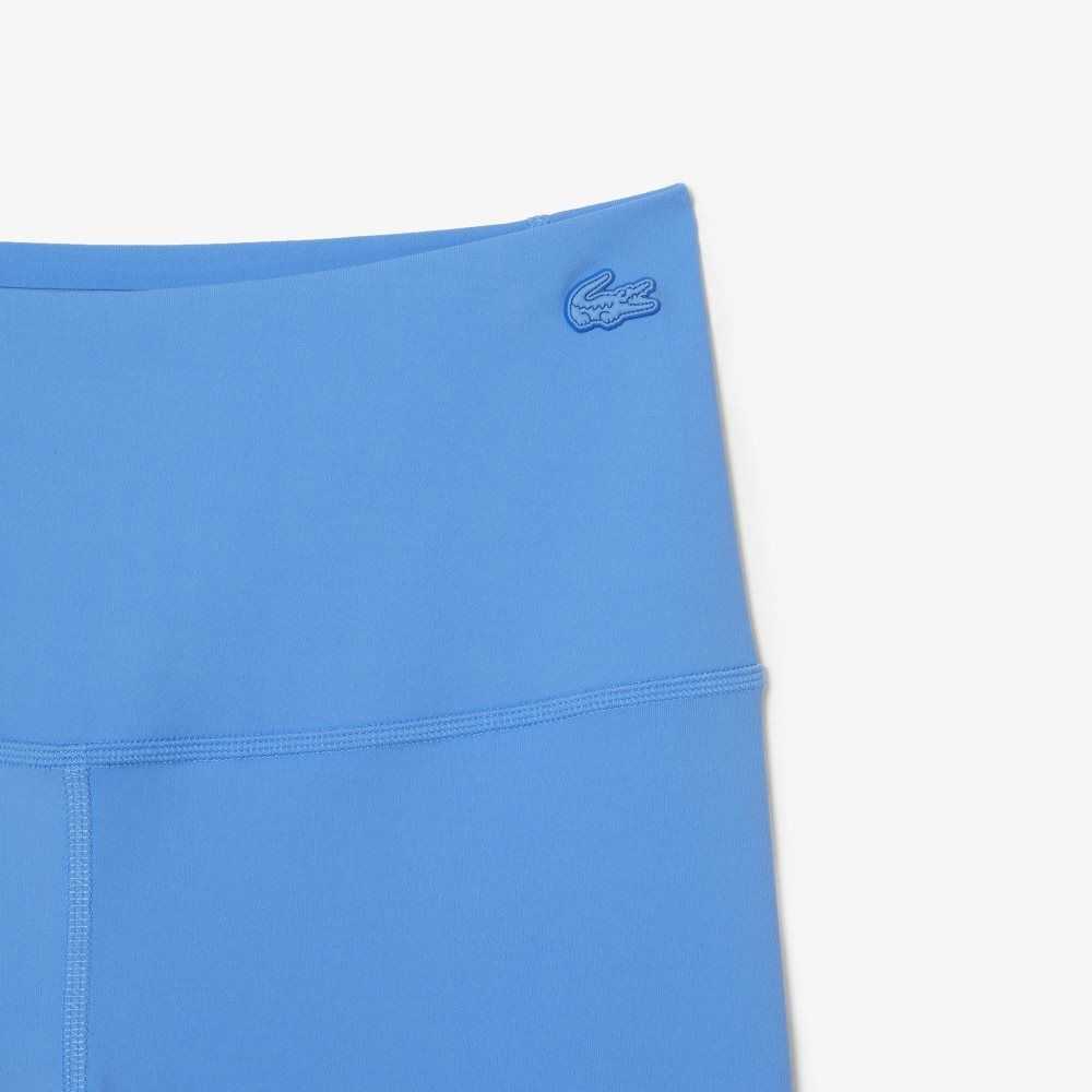 Lacoste Recycled Polyester Tapered Leggings Blue | RNAL-07839