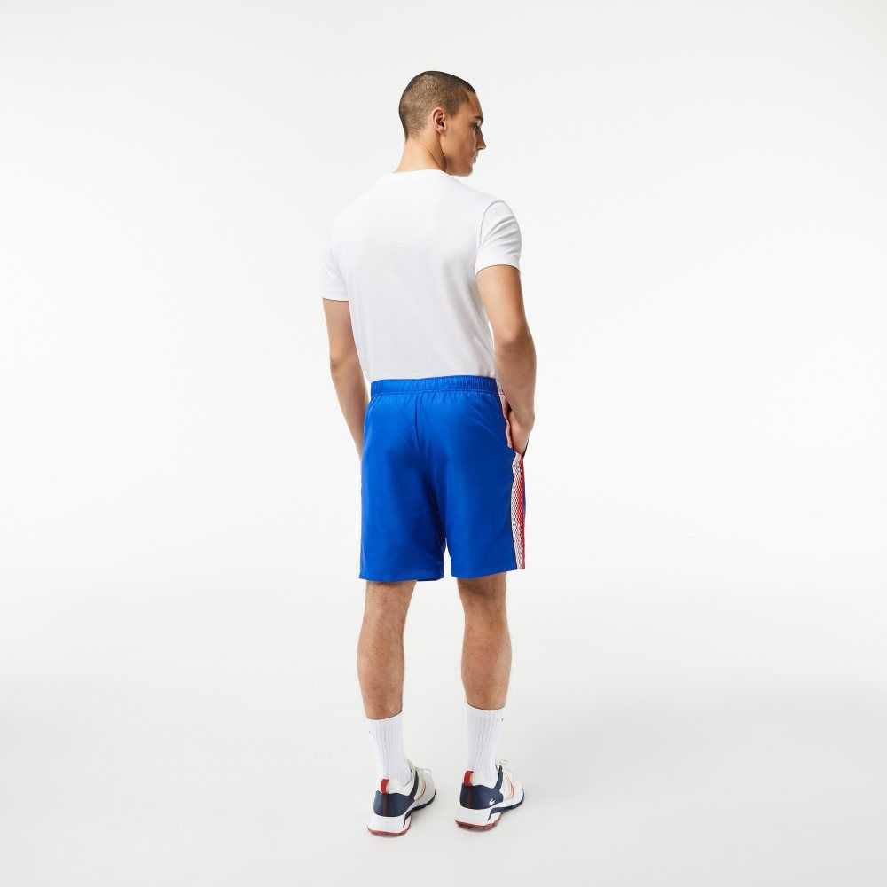 Lacoste Recycled Polyester Tennis Shorts Blue | PLQN-90561