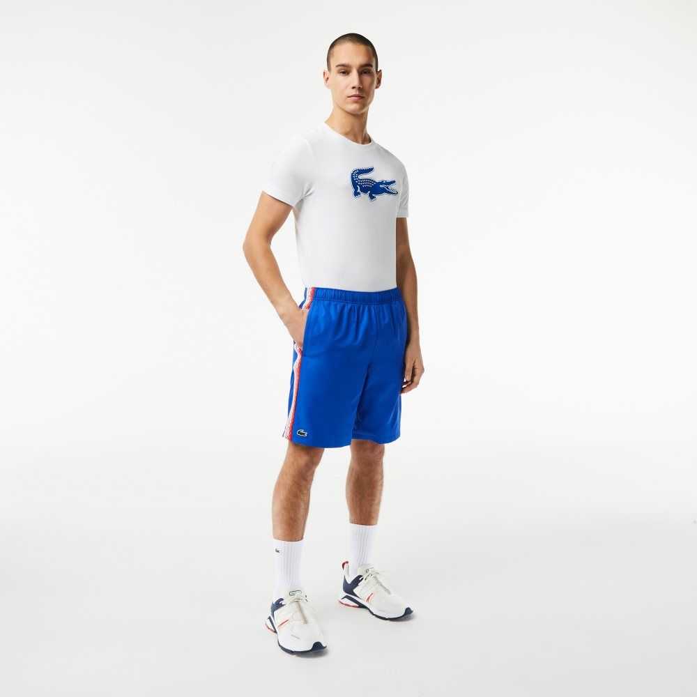 Lacoste Recycled Polyester Tennis Shorts Blue | PLQN-90561