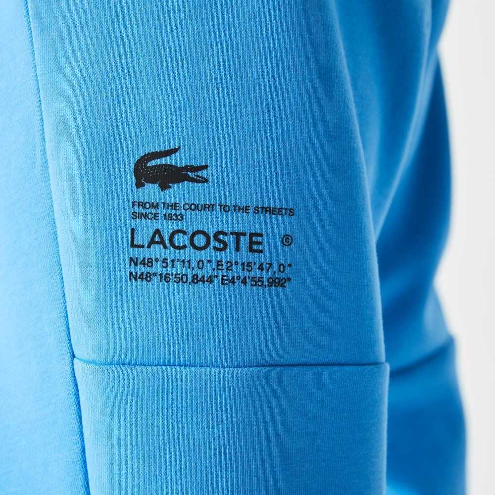 Lacoste Reflective Print Trackpants Blue | MIKP-46735