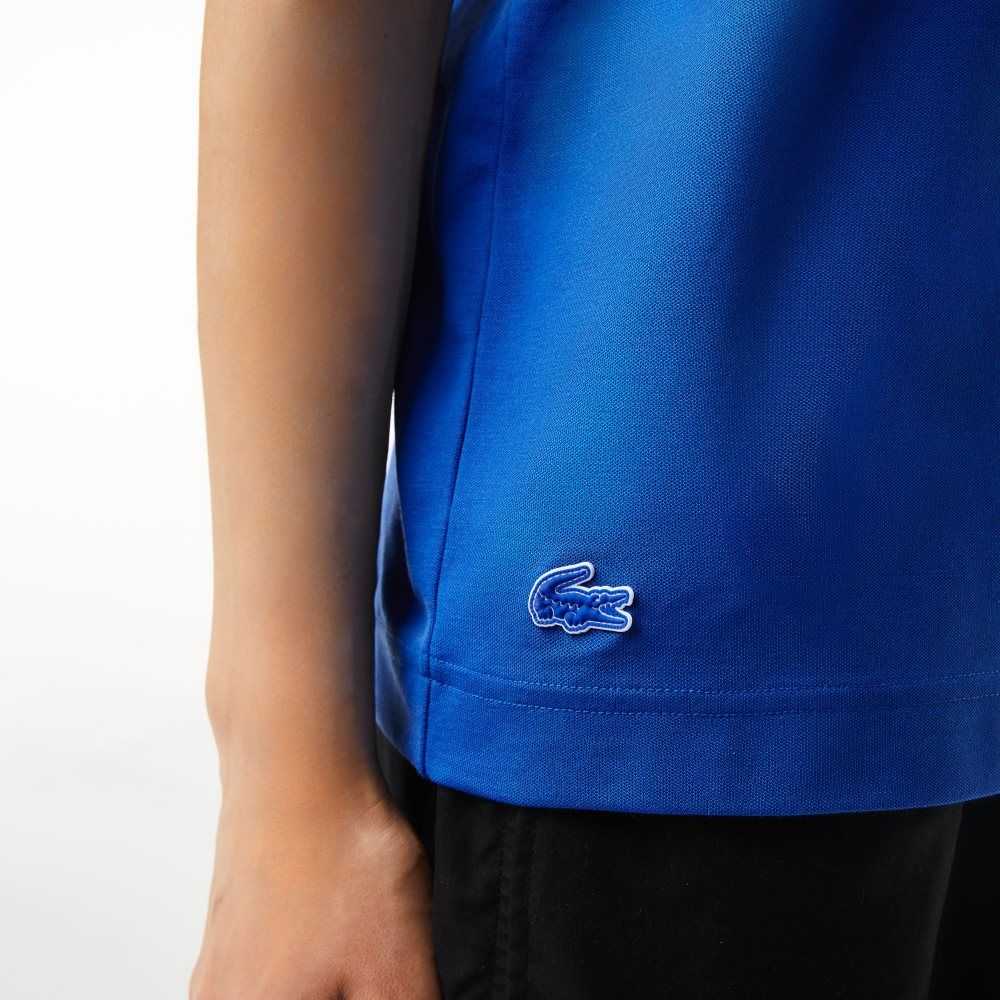 Lacoste Regular Fit Branded Pique T-Shirt Blue | NGSL-37285