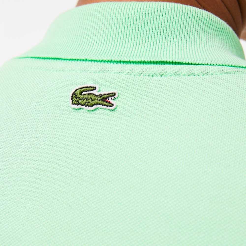 Lacoste Regular Fit Comic Badge Polo Light Green | XFAV-94237