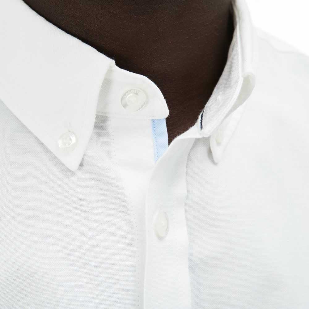 Lacoste Regular Fit Cotton Oxford Shirt White | UTEP-62157