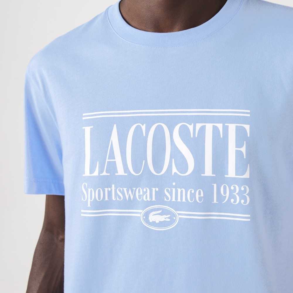 Lacoste Regular Fit Jersey T-Shirt Blue | NRZE-95780