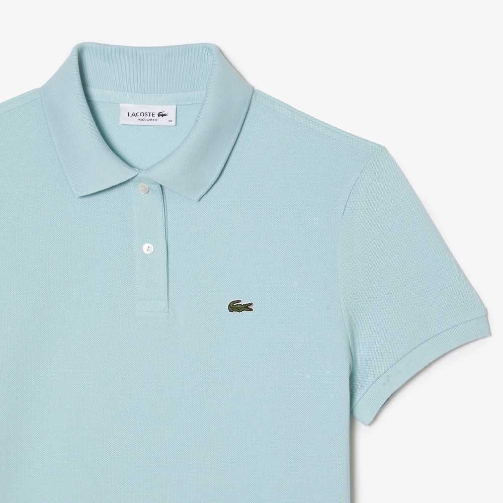 Lacoste Regular Fit Soft Cotton Petit Pique Polo Mint | AINR-46201