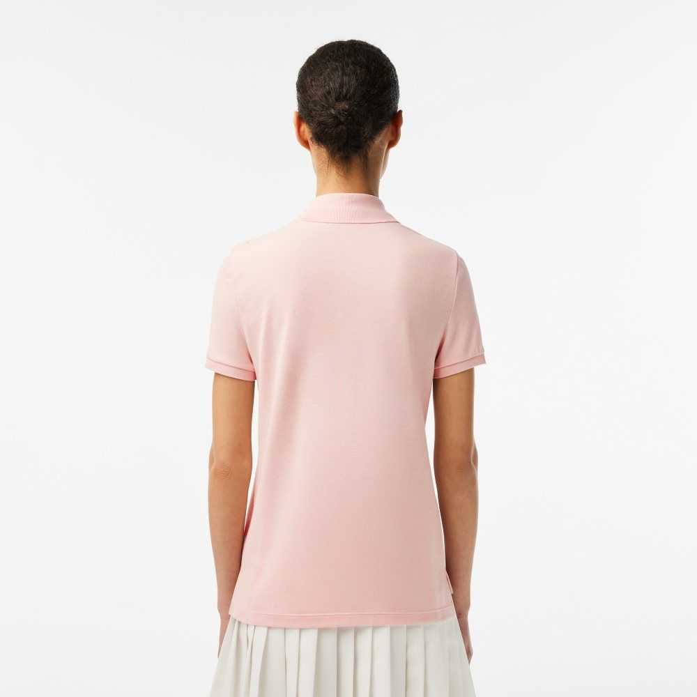 Lacoste Regular Fit Soft Cotton Petit Pique Polo Light Pink | DRHE-90823