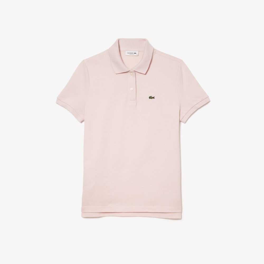 Lacoste Regular Fit Soft Cotton Petit Pique Polo Light Pink | DRHE-90823