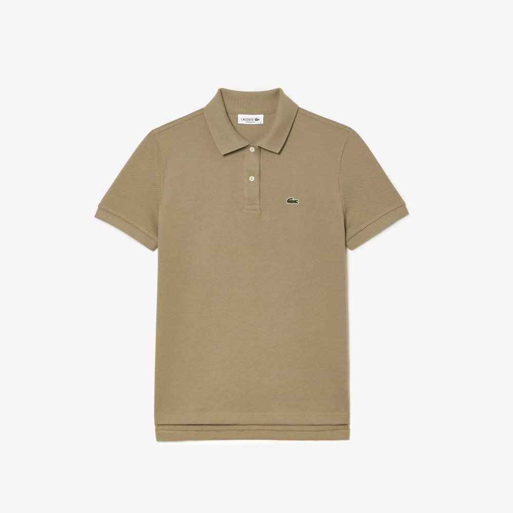 Lacoste Regular Fit Soft Cotton Petit Pique Polo Beige | DSKX-58621