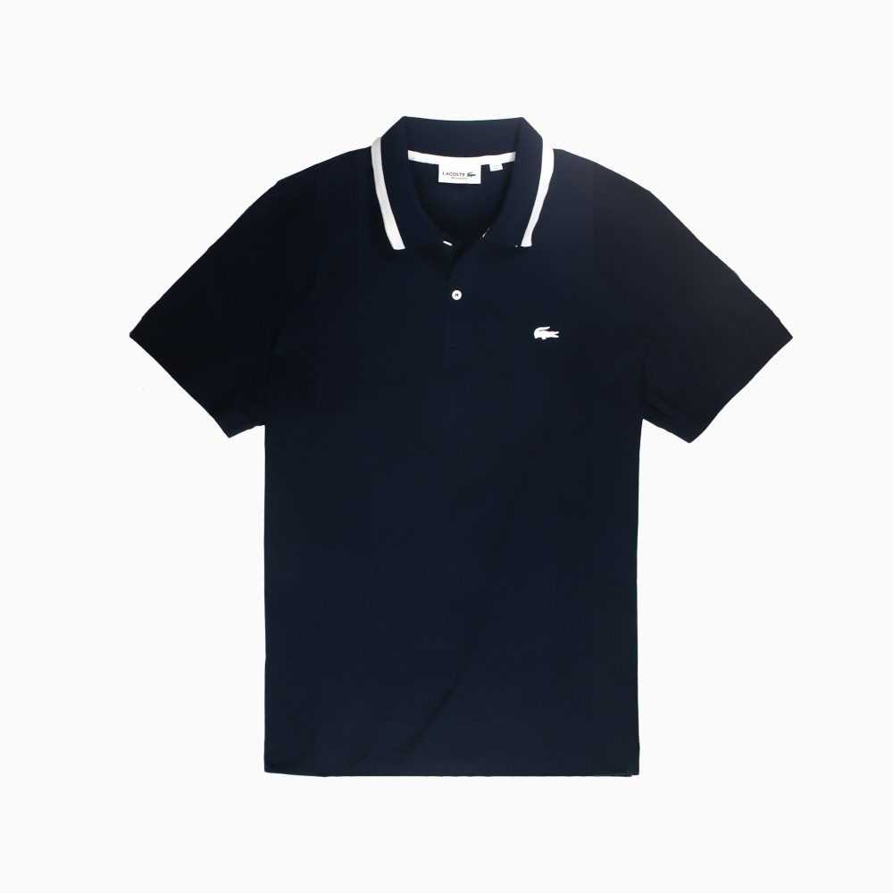 Lacoste Regular Fit Supple Cotton Polo Navy Blue | GJTZ-61849
