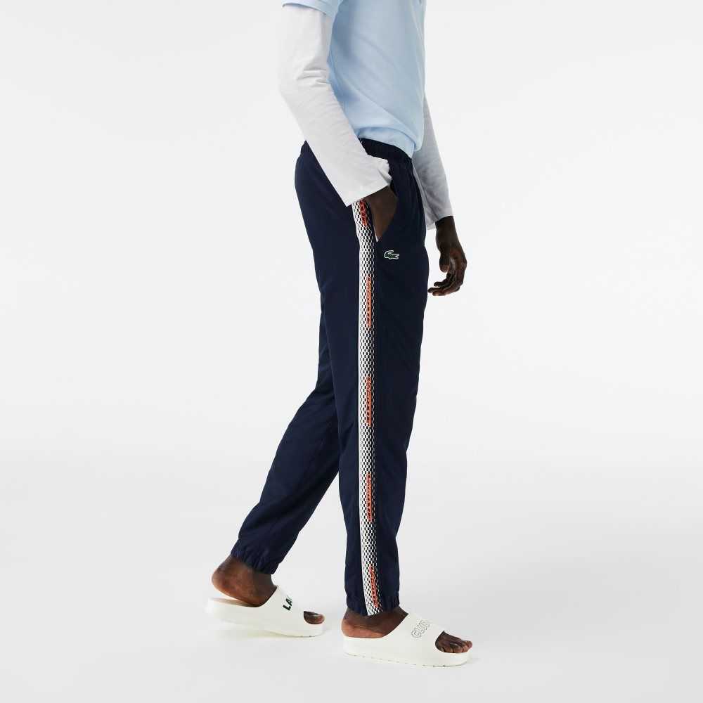 Lacoste Regular Fit Track Pants Navy Blue / White | NGSQ-23715