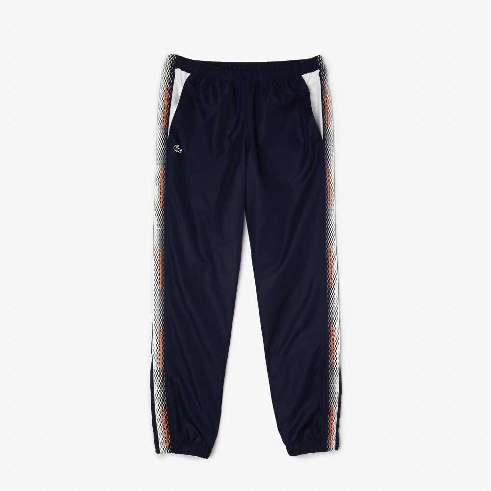 Lacoste Regular Fit Track Pants Navy Blue / White | NGSQ-23715