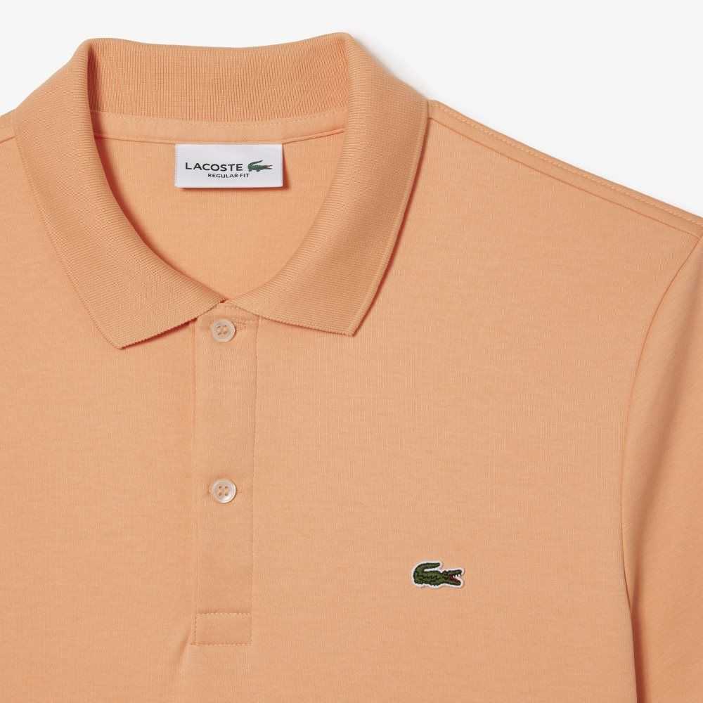 Lacoste Regular Fit Ultra Soft Cotton Jersey Polo Light Orange | CLPI-07152