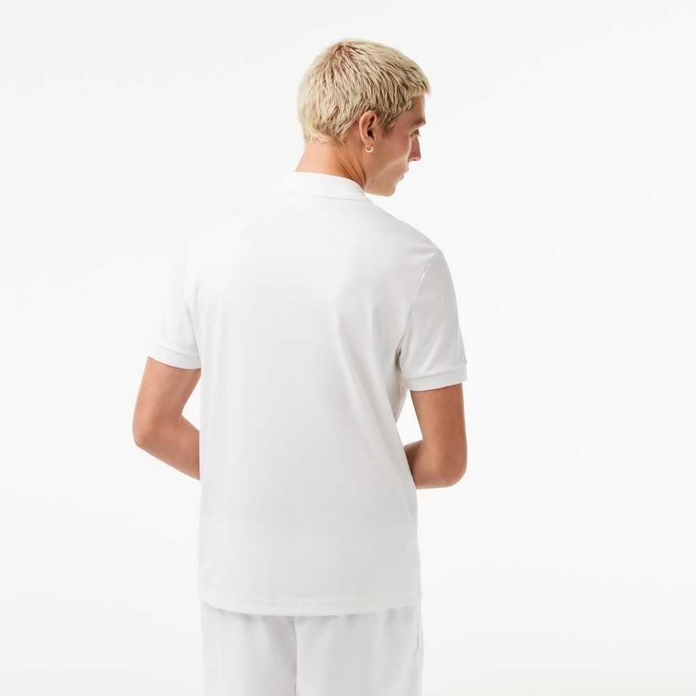 Lacoste Regular Fit Ultra Soft Cotton Jersey Polo White | EGKT-64072