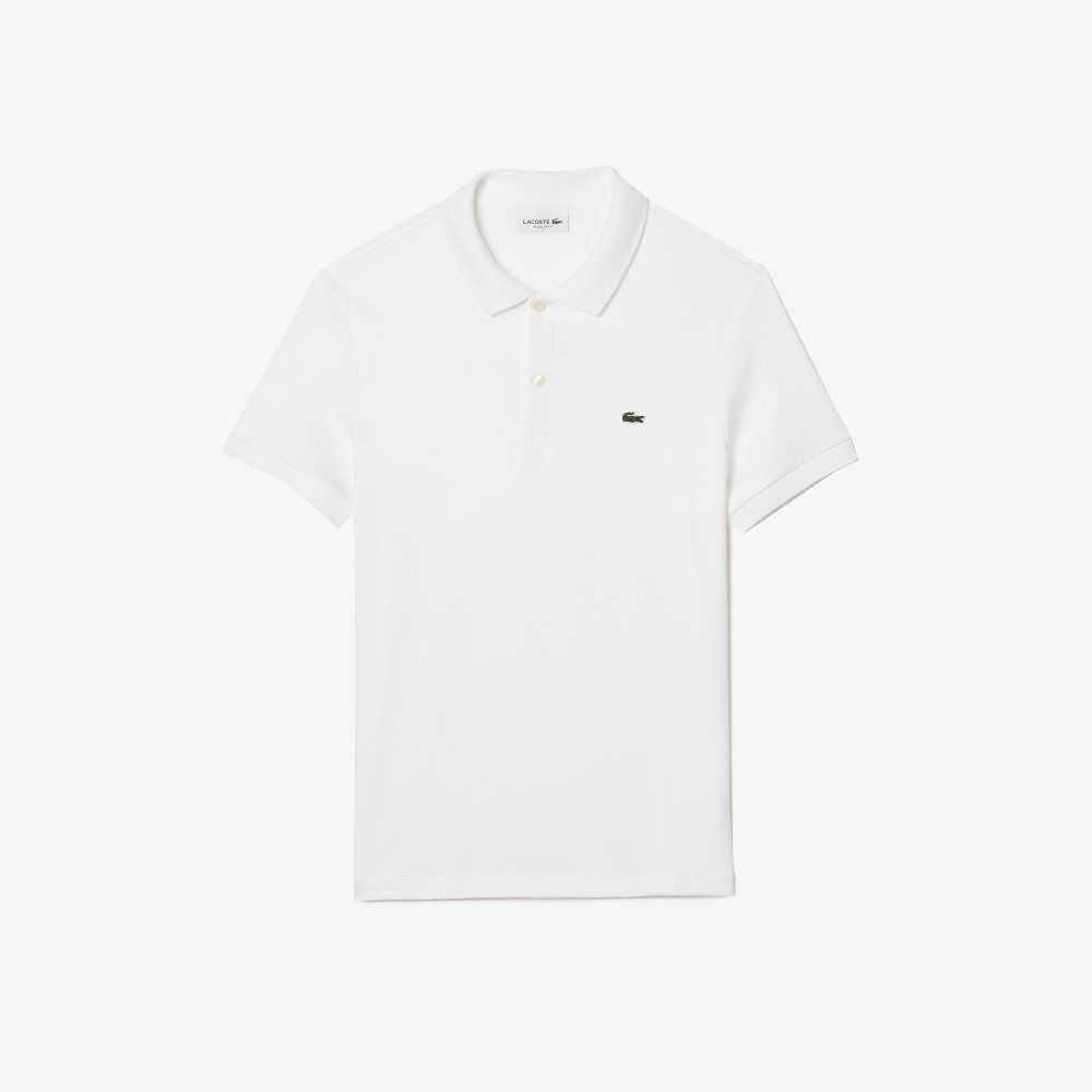 Lacoste Regular Fit Ultra Soft Cotton Jersey Polo White | EGKT-64072