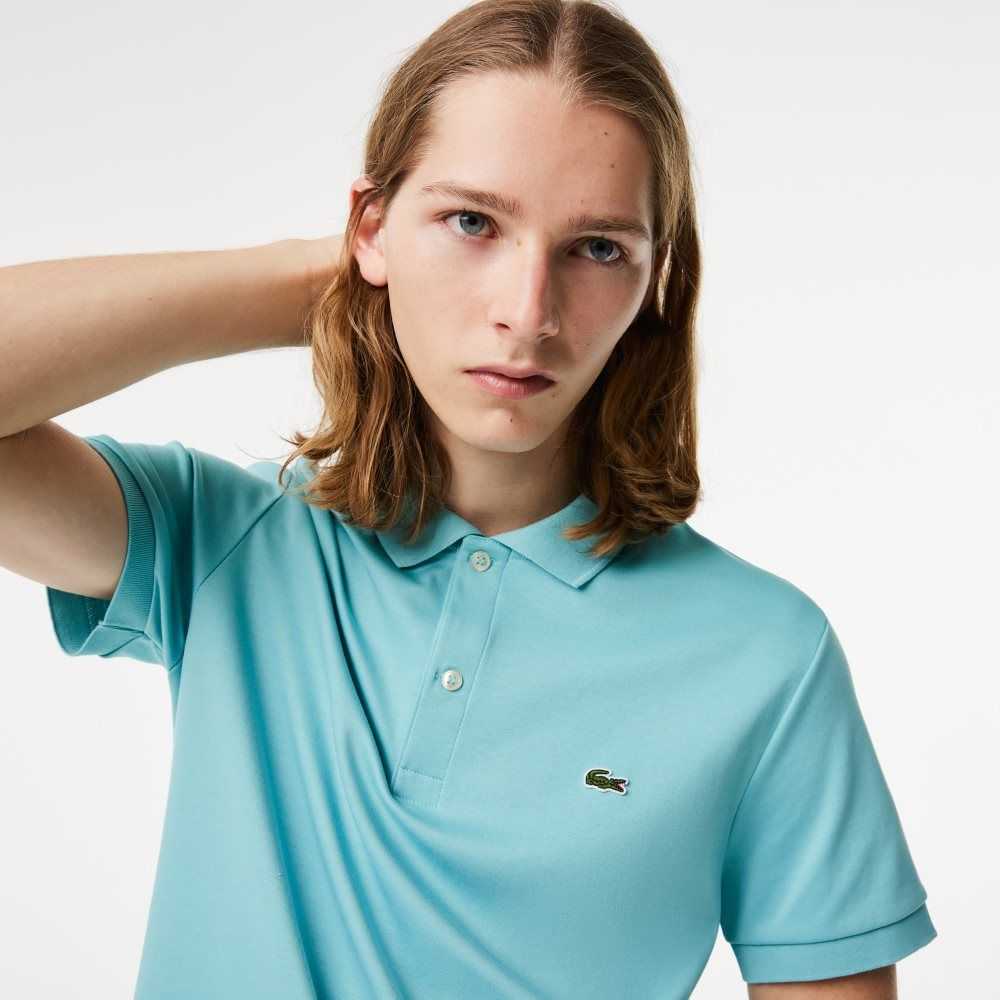 Lacoste Regular Fit Ultra Soft Cotton Jersey Polo Mint | FTXC-61428