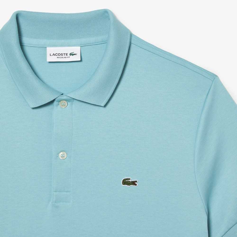 Lacoste Regular Fit Ultra Soft Cotton Jersey Polo Mint | FTXC-61428