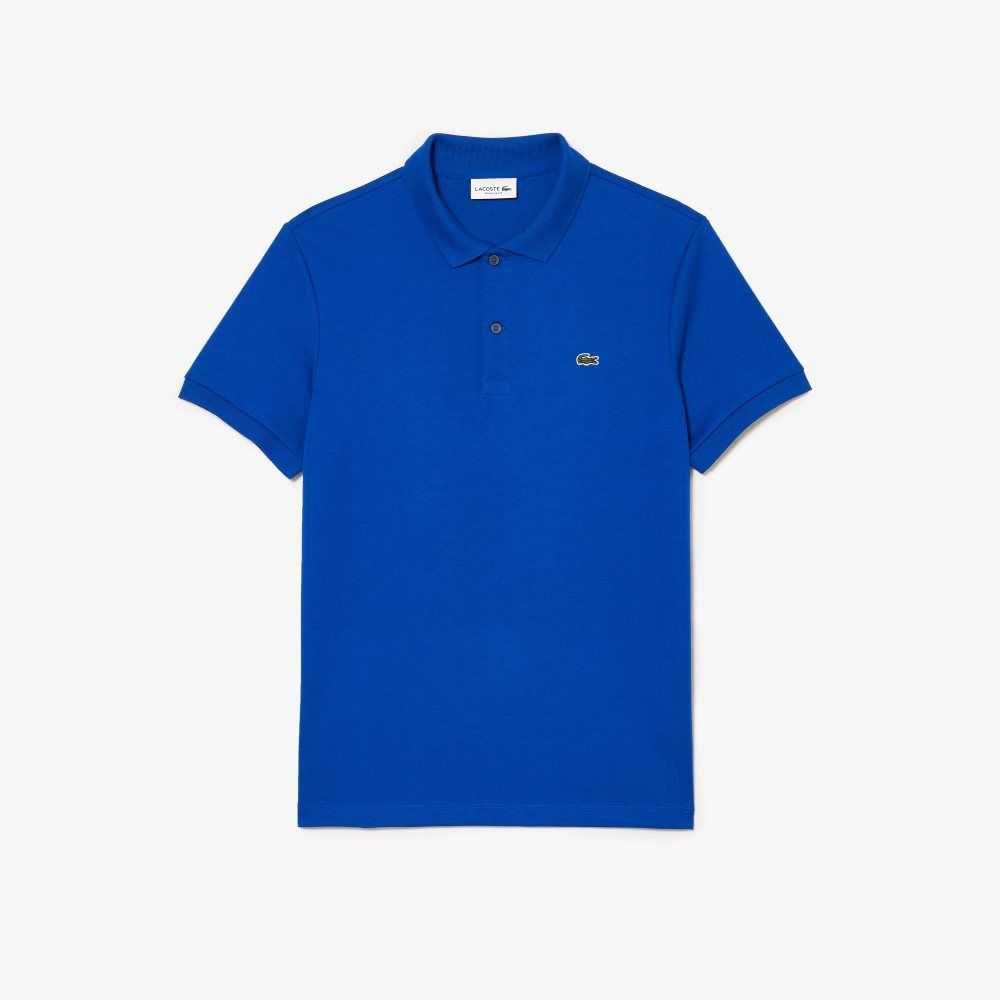 Lacoste Regular Fit Ultra Soft Cotton Jersey Polo Blue | GFNB-81036