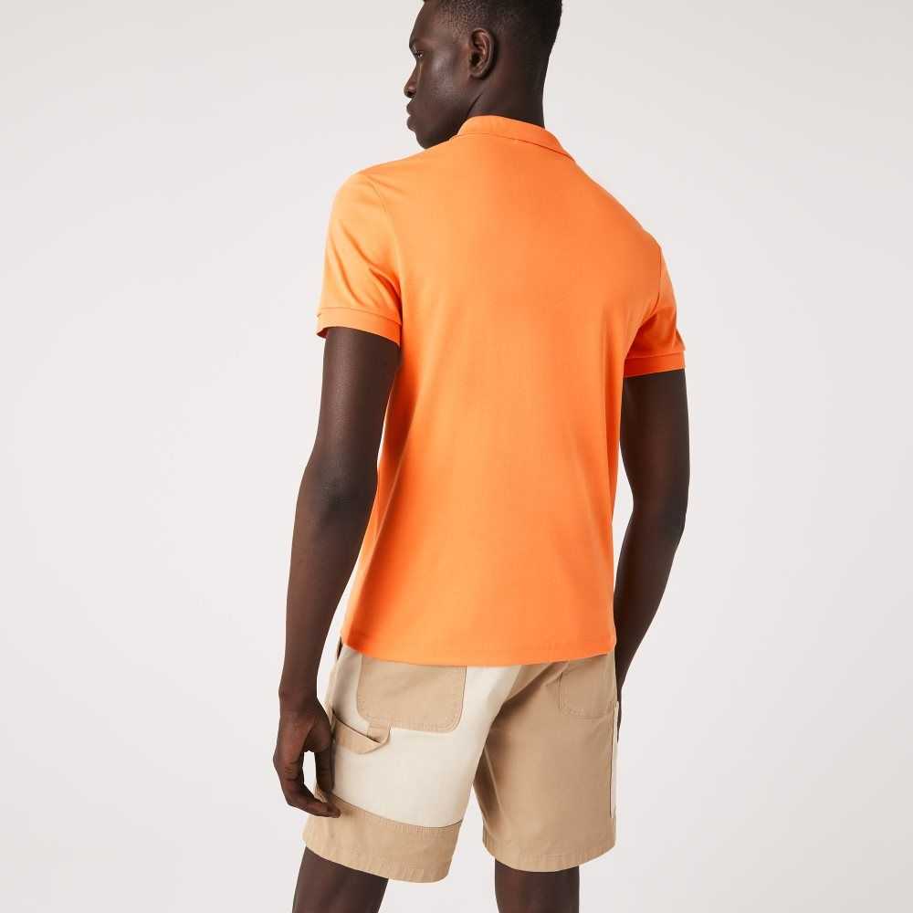 Lacoste Regular Fit Ultra Soft Cotton Jersey Polo Orange | VECR-65304