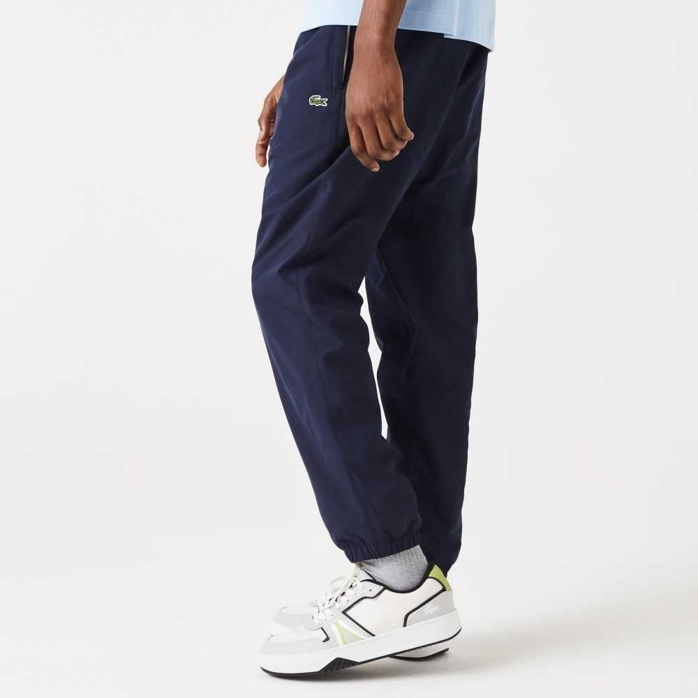 Lacoste Regular Fit Water-Repellent Trackpants Navy Blue | ZQYS-94702