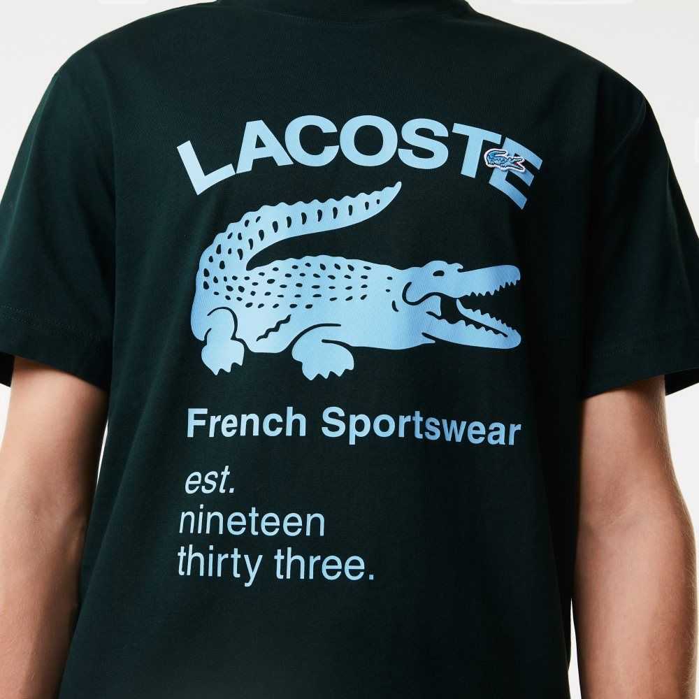 Lacoste Relaxed Fit Crocodile T-Shirt Green | XMOJ-54069