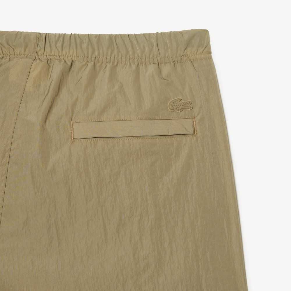 Lacoste Relaxed Fit Water-Repellent Track Pants Beige | STIU-59123