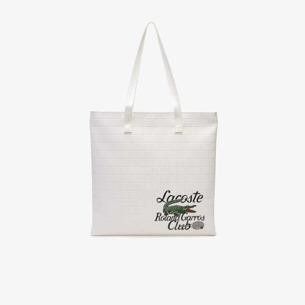 Lacoste Roland Garros Edition Tote Bag Marshmallow | BXRQ-14870