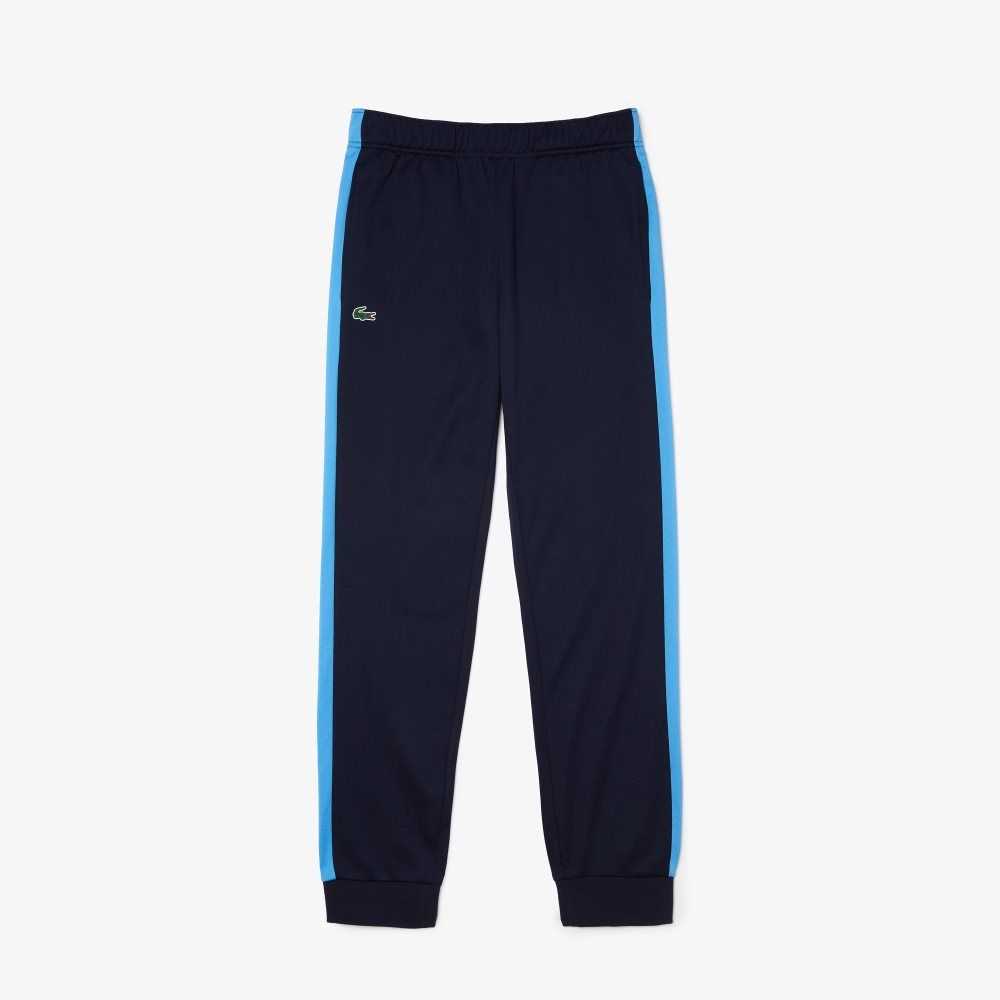 Lacoste SPORT Abrasion-Resistant Tennis Trackpants Navy Blue / Blue / White | DLMX-48271