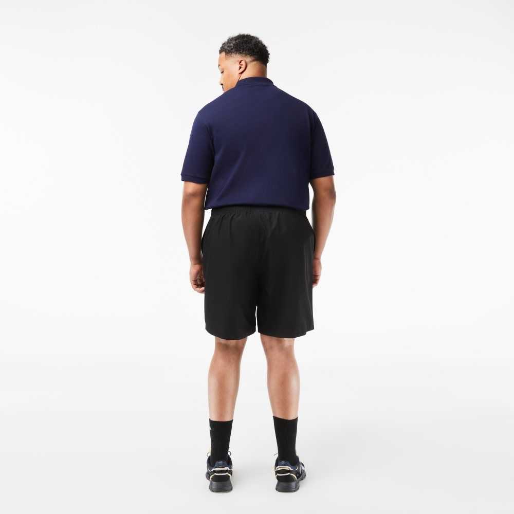 Lacoste SPORT Big Fit Jersey Lined Shorts Black | LBGX-35289