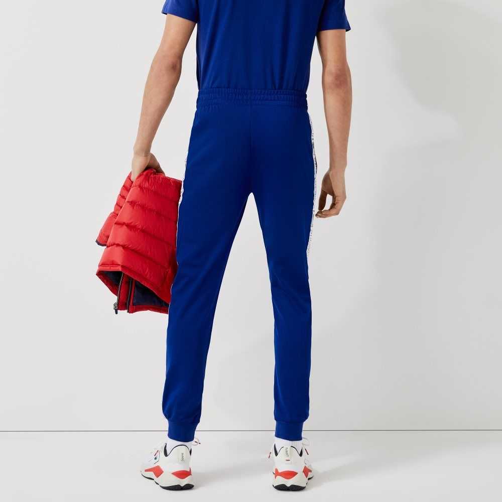 Lacoste SPORT Branded Bands Tracksuit Pants Blue / Red / White | BFGW-12579