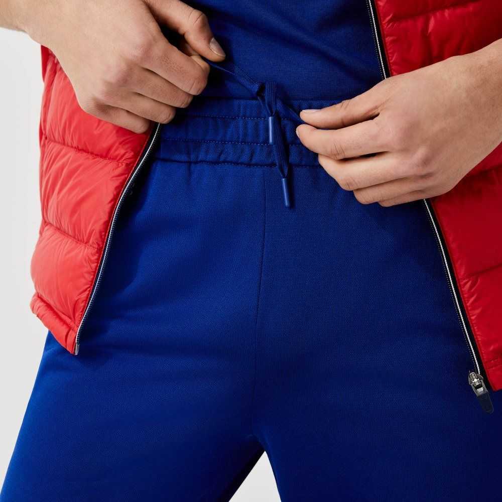 Lacoste SPORT Branded Bands Tracksuit Pants Blue / Red / White | BFGW-12579