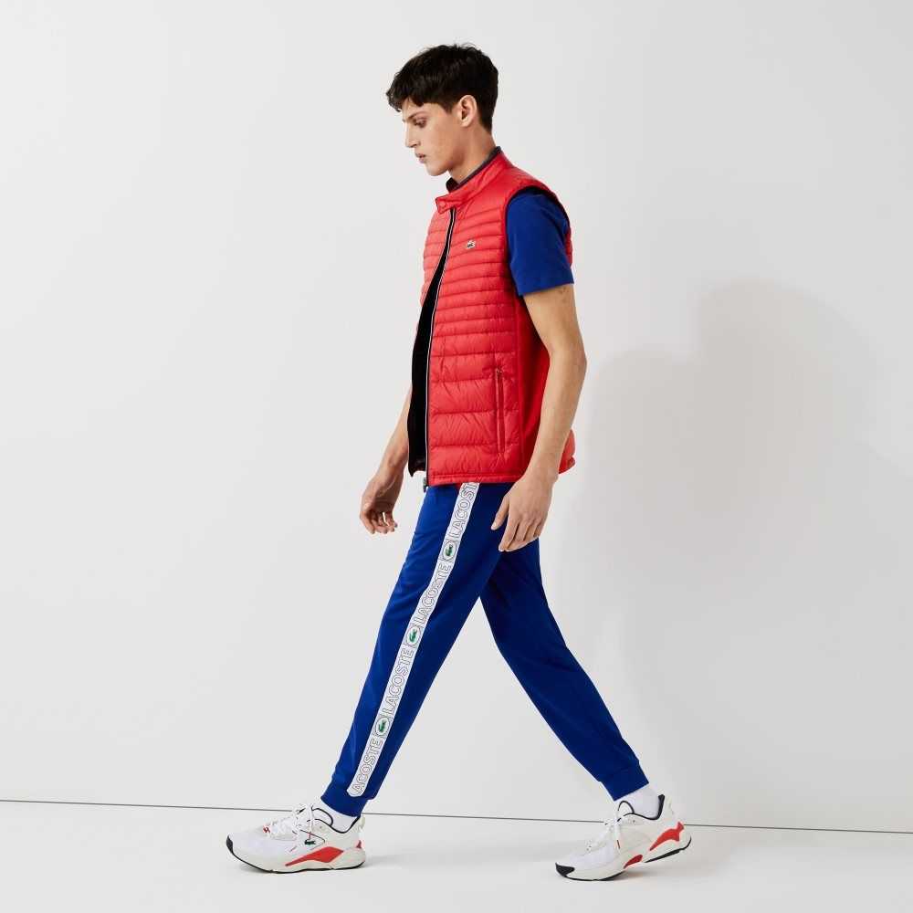 Lacoste SPORT Branded Bands Tracksuit Pants Blue / Red / White | BFGW-12579