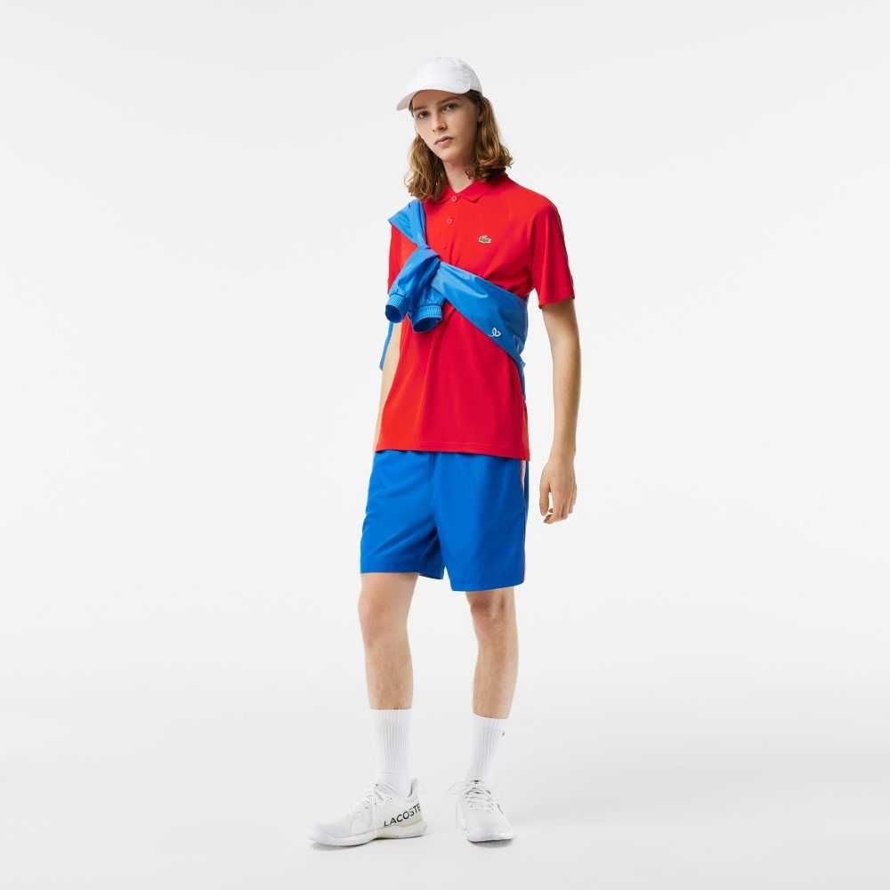 Lacoste SPORT Breathable Abrasion-Resistant Interlock Polo Red | GACZ-54962