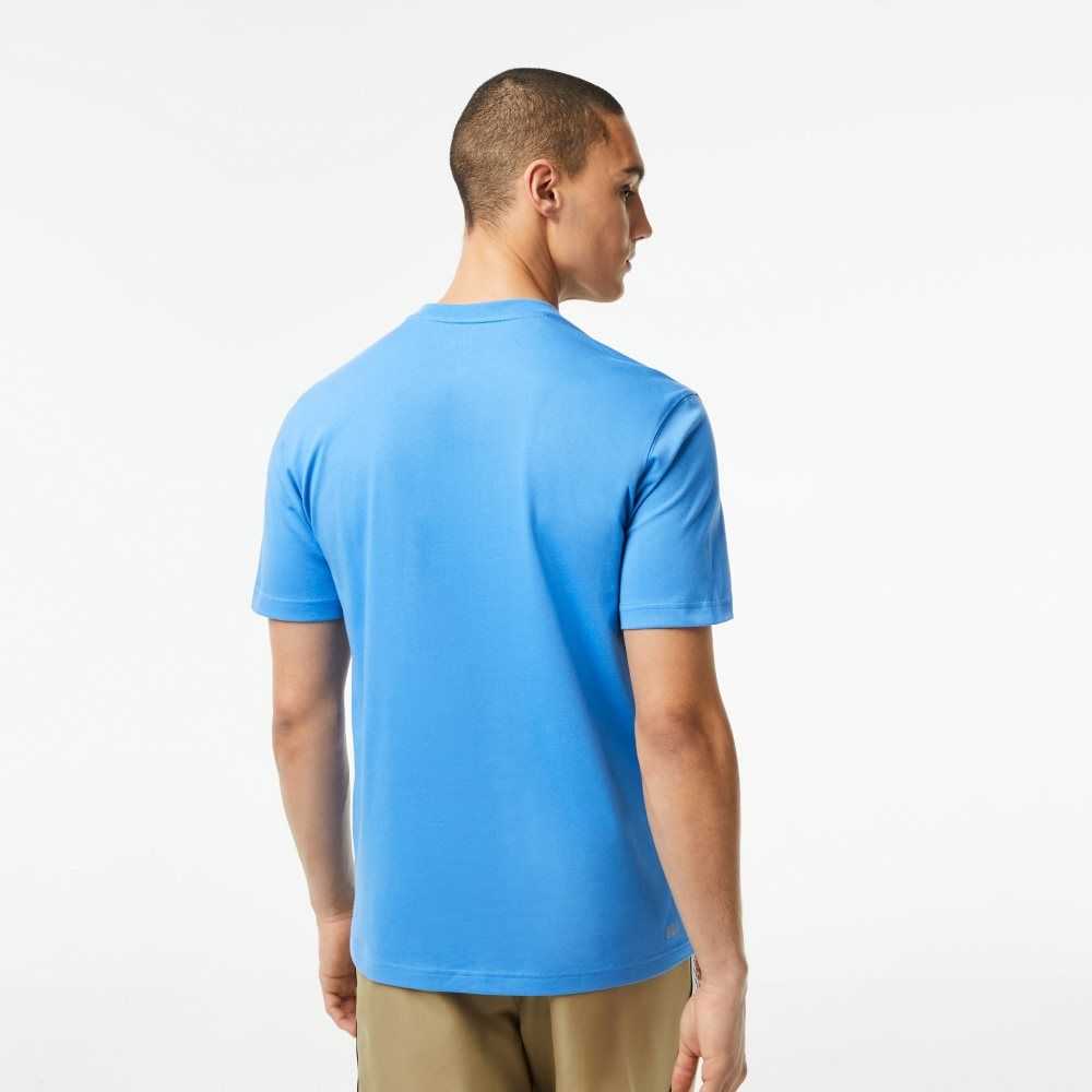 Lacoste SPORT Breathable T-Shirt Blue | KAOE-92130
