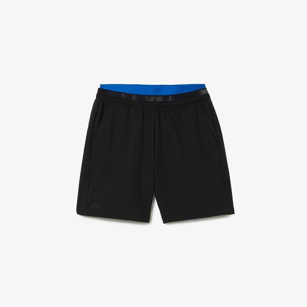 Lacoste SPORT Built-In Liner 3-in-1 Shorts Black / Blue | HJYS-21634