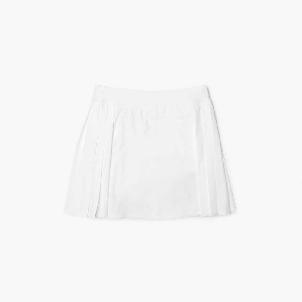 Lacoste SPORT Built-In Short Golf Skirt White | FVYB-51827