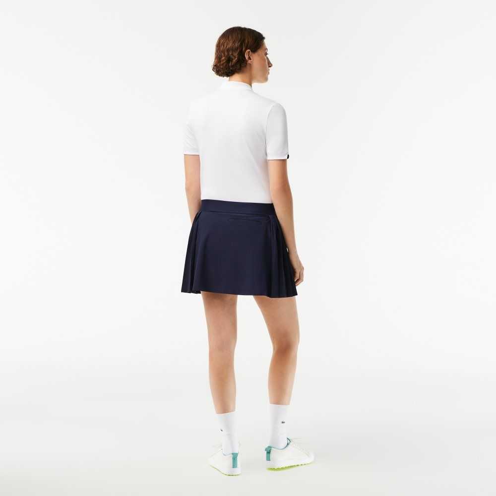 Lacoste SPORT Built-In Short Golf Skirt Navy Blue | VDIP-31549