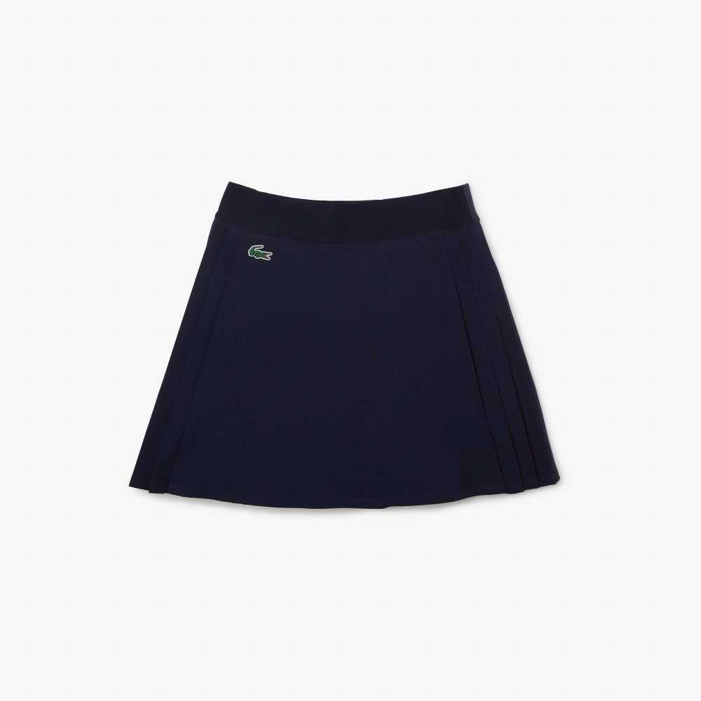 Lacoste SPORT Built-In Short Golf Skirt Navy Blue | VDIP-31549