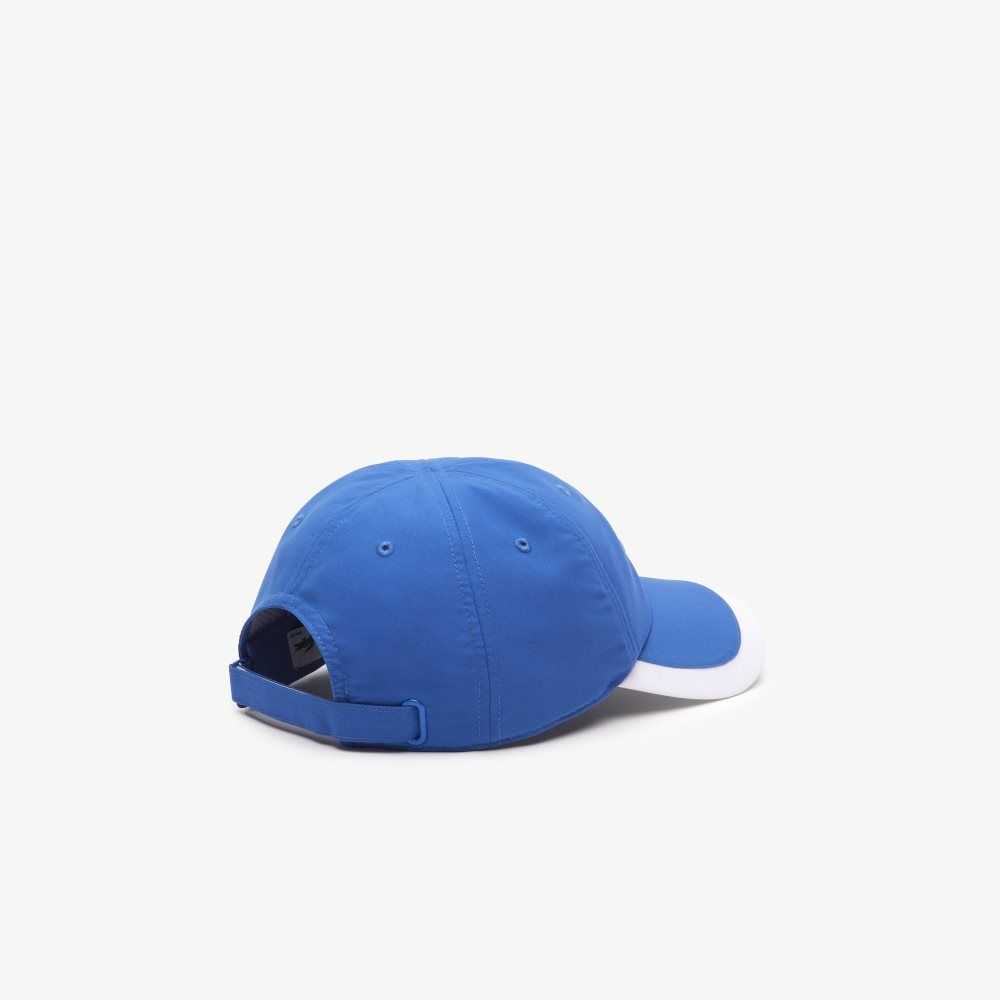 Lacoste SPORT Contrast Border Lightweight Cap Blue / White | EGVA-24763